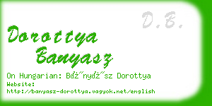 dorottya banyasz business card